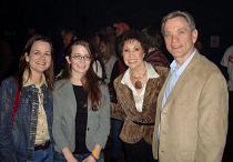 Denise, Dare and Chris Sutton backstage at the Grand Ole Opry on February 13, 2010